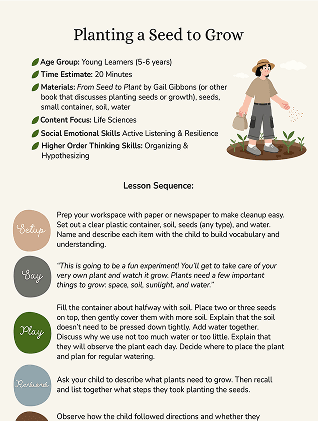 Planting a Seed to Grow